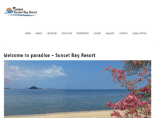 Tablet Screenshot of lomboksunsetbayresort.com